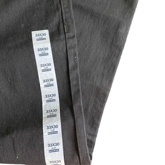 Old Navy built in flex slim black jeans w 33 l 30 NWT - Picture 3 of 6
